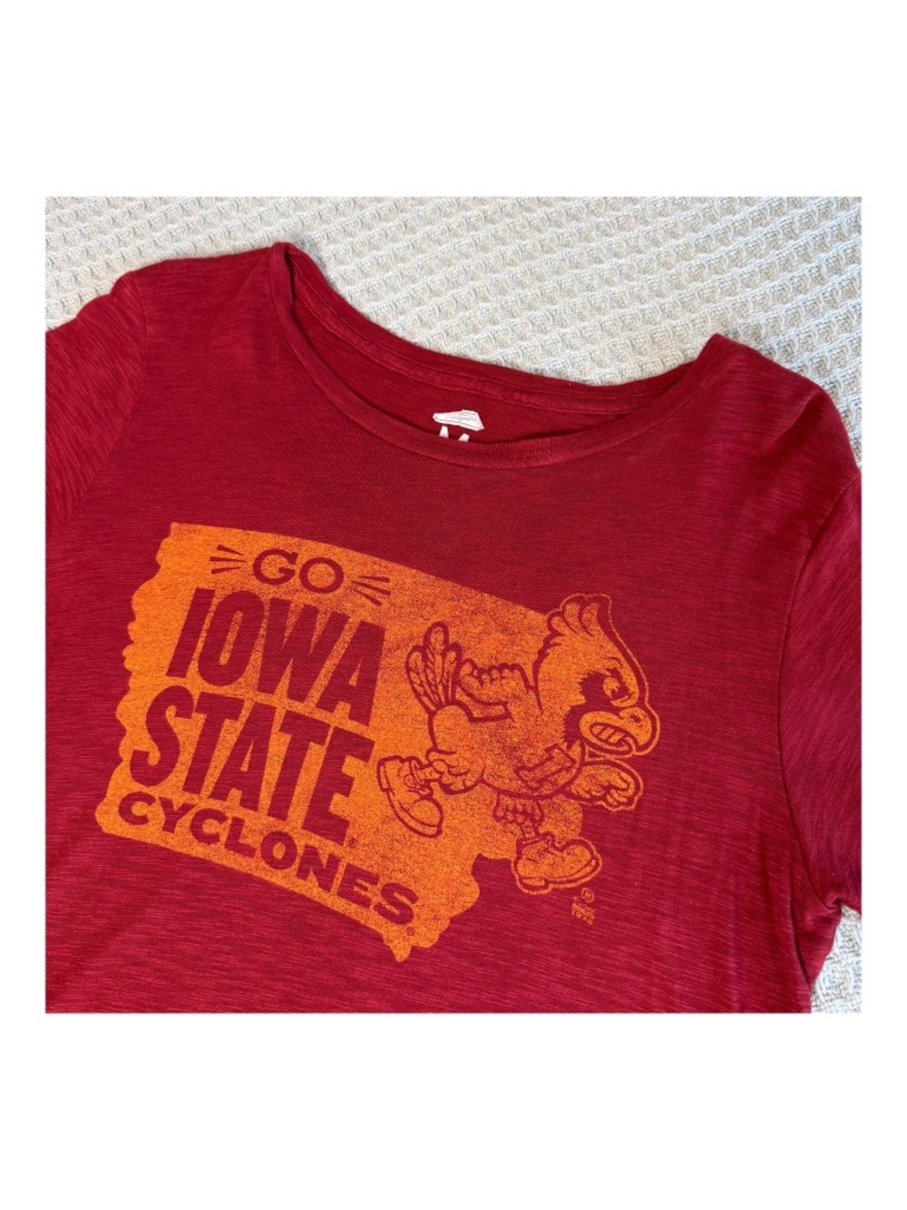 Tailgate Iowa State Cyclones T-Shirt Womens Medium Red Tee Top Ames Cy ISU